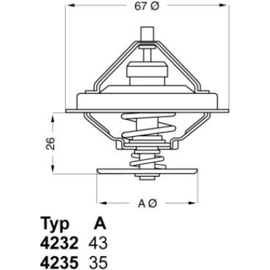 Thermostat, Kühlmittel | 4235.80D