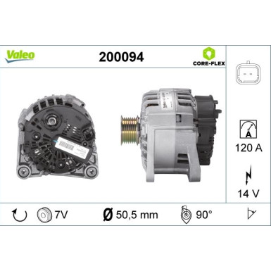 VALEO Generator 200094 VALEO CORE-FLEX