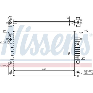 Wasserkühler PKW | OPEL Omega B | 63072A