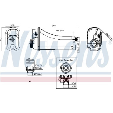 Ausgleichsbehälter BMW 316 E46 1.8 98 FIRST FIT 996155