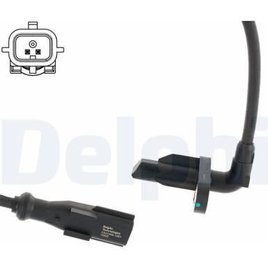 DELPHI Sensor, Raddrehzahl | SS21258-12B1