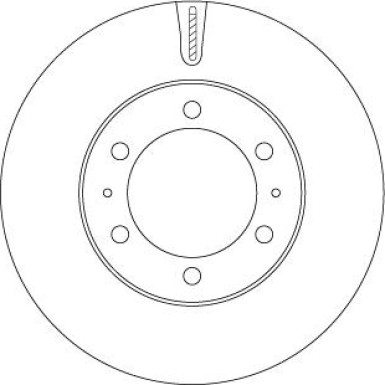 82 481 167 Bremsscheibe VA TOYOTA TRW SINGLE DF7827S