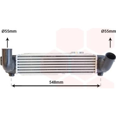 VAN WEZEL Ladeluftkühler 83004141