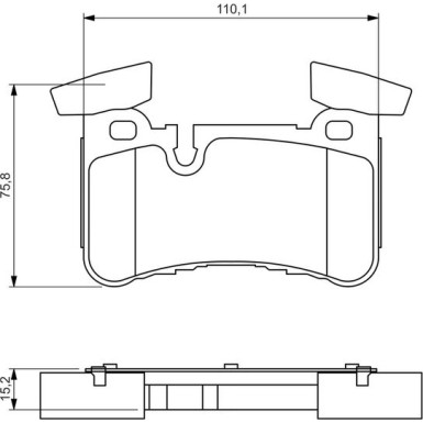 Bremsklötze | MERCEDES C-Klasse | 0 986 494 411