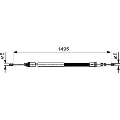 1 987 482 118 Seilzug, Feststellbremse