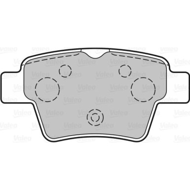 VALEO Bremsbeläge 301702