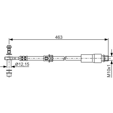 Bremsschlauch | CHEVROLET,OPEL | 1987481317