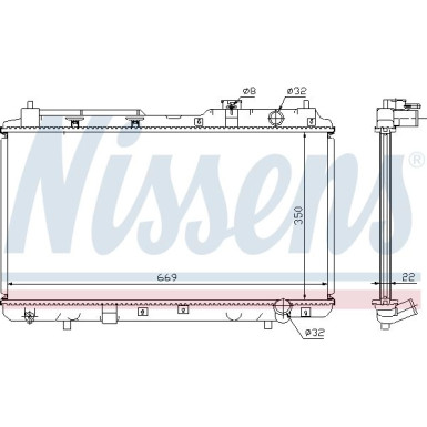 Wasserkühler PKW | HONDA CR-V 2,0 97 | 68101A