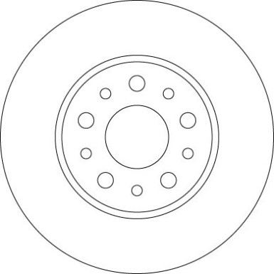 Bremsscheibe Fiat T. 500L 0,9-1,4/1,3-1,6 D 12 | DF6228