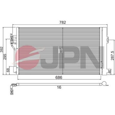 JPN Kondensator, Klimaanlage 60C9104-JPN JPN Kondensator, Klimaanlage 60C9104-JPN