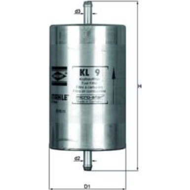 MAHLE Kraftstofffilter | KL 9