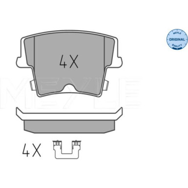 Bremsbelagsatz Chrysler T. 300C 04-12 | 252416318