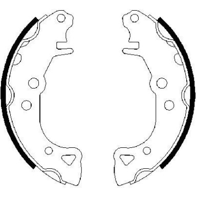 Bremsbacken | CITROEN,PEUGEOT,PROTON | 0 986 487 252