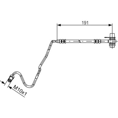 17 455 056 Bremsschlauch HA re inkl Rohr | SKODA,VW,SEAT | 1987481537
