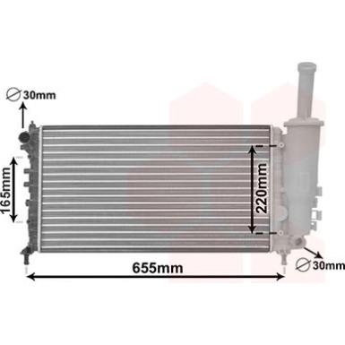 VAN WEZEL Kühler, Motorkühlung 17002999