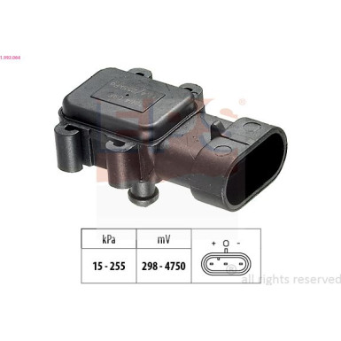 Luftdrucksensor, Saugrohrdruck Made in Italy - OE Equivalent 1.993.064