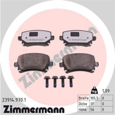 ZIMMERMANN Bremsbeläge 23914.970.1