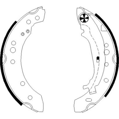 91068800 Bremsbackensatz 91068800 Bremsbackensatz