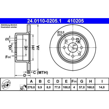 Bremsscheibe | 24.0110-0205.1