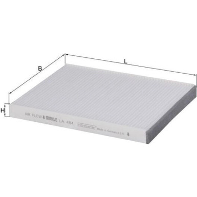 MAHLE Filter, Innenraumluft LA 484 MAHLE Filter, Innenraumluft LA 484