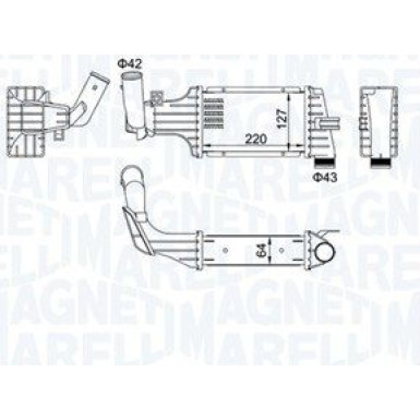 MAGNETI MARELLI Ladeluftkühler 351319204160