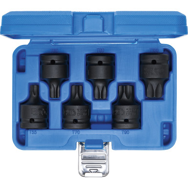 BGS Kraft-Bit-Einsatz-Satz | Antrieb Innenvierkant 20 mm (3/4"""") | T-Profil (für Torx) T55 - T100 | 6 tlg | 5055