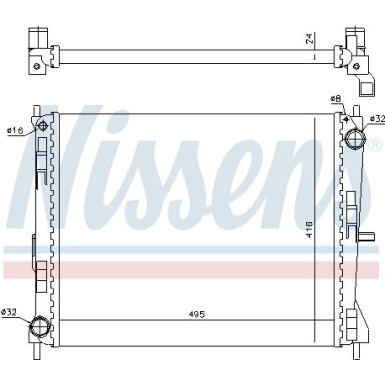 Wasserkühler PKW | RENAULT CLIO 1.2-1.4.1.6 05 | 637605