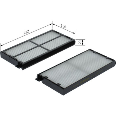 Innenraumfilter | HYUNDAI H350 15 | 1987435158