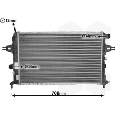 VAN WEZEL Kühler, Motorkühlung VAN WEZEL Kühler, Motorkühlung