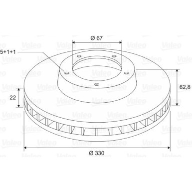 VALEO Bremsscheibe 197633