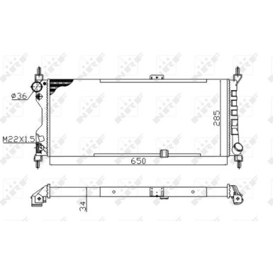 Kühler, Motorkühlung | 507522A