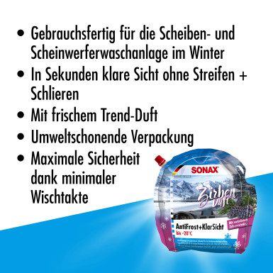 SONAX | AntiFrost & KlarSicht Zirbe bis -20°C 3L | 01314410 SONAX | AntiFrost & KlarSicht Zirbe bis -20°C 3L | 01314410