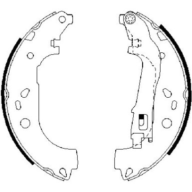 Bremsbacken FIAT,OPEL 0 986 487 717