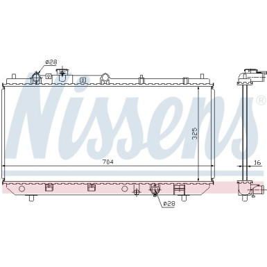 Wasserkühler PKW | MAZDA 323 BJ 1,4-1,9 S+/-KL 98-5,04 | 62403