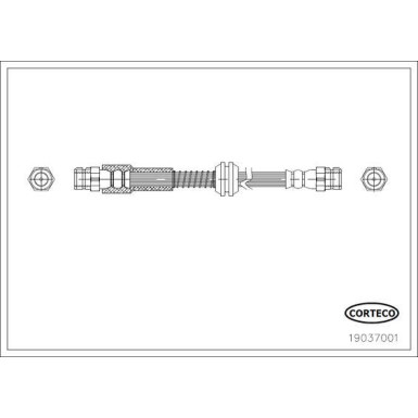 CORTECO Bremsschlauch 19037001