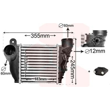 VAN WEZEL Ladeluftkühler 58004200 IR PLUS