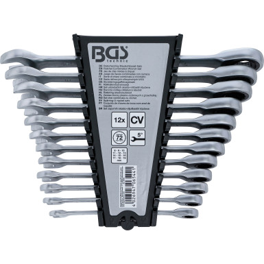 BGS Ratschenring-Maulschlüssel-Satz | SW 8 - 19 mm | 12-tlg | 6544
