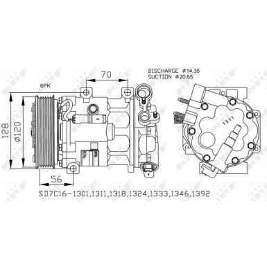 Kompressor, Klimaanlage EASY FIT 32682