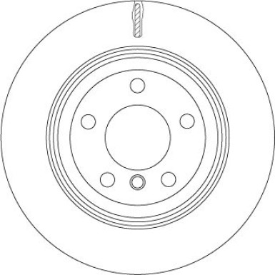 Bremsscheibe Bmw T. X5/X6 07 TRW SINGLE DF4854S