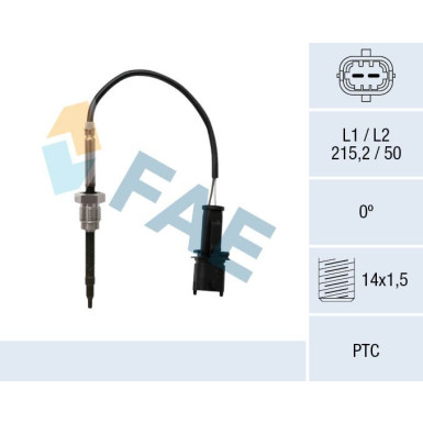 FAE Sensor, Abgastemperatur