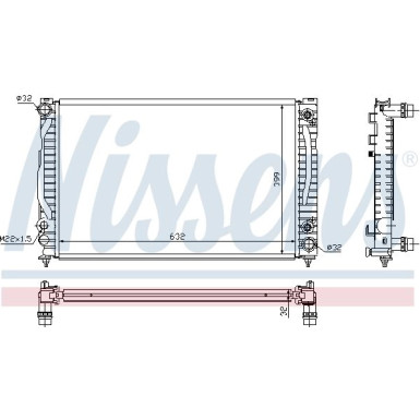 Wasserkühler PKW | AUDI A4 2,6/2,8 AC AUT. 96 | 60498
