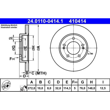 Bremsscheibe | 24.0110-0414.1