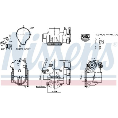 NISSENS Drosselklappenstutzen 955091 FIRST FIT