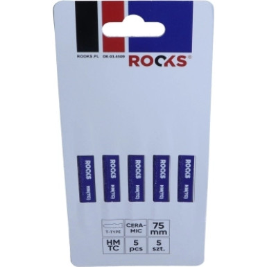 T150RIFF S"Geblatt Fr Stichs"Ge Hartmetall Hm(Tc), Typ T, Keramik, 75 mm, Set 5 Stk.