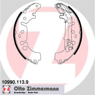 ZIMMERMANN Bremsbacken | 10990.113.9