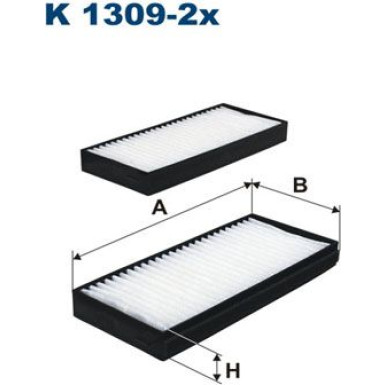 FILTRON Filter, Innenraumluft K 1309-2x