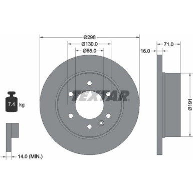 Bremsscheibe Db T. Sprinter 06 PRO 93143303