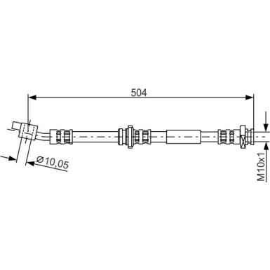 Bremsschlauch | NISSAN Almera Tino | 1987476996