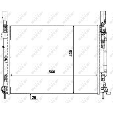 Kühler, Motorkühlung | NRF53001