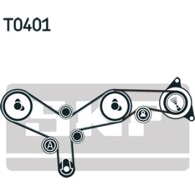 SKF Zahnriemensatz VKMA 07261